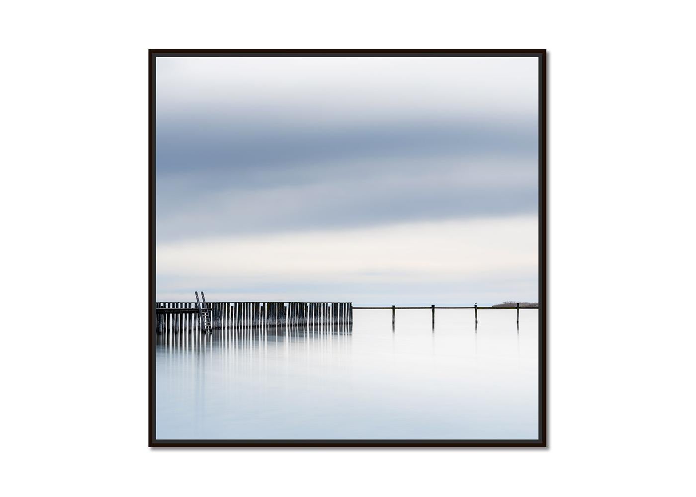 Swimming Area, Lakescape, Sunset, color photograph, limited edition landscape - Photograph by Gerald Berghammer