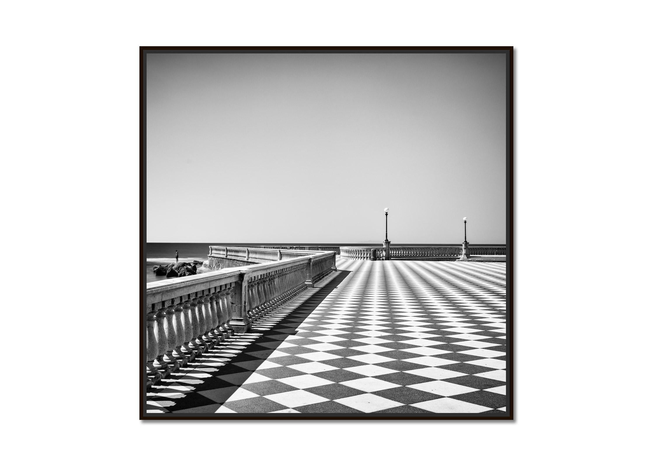Terrazza Mascagni, Architecture, Tuscany, black and white photography, landscape - Photograph by Gerald Berghammer