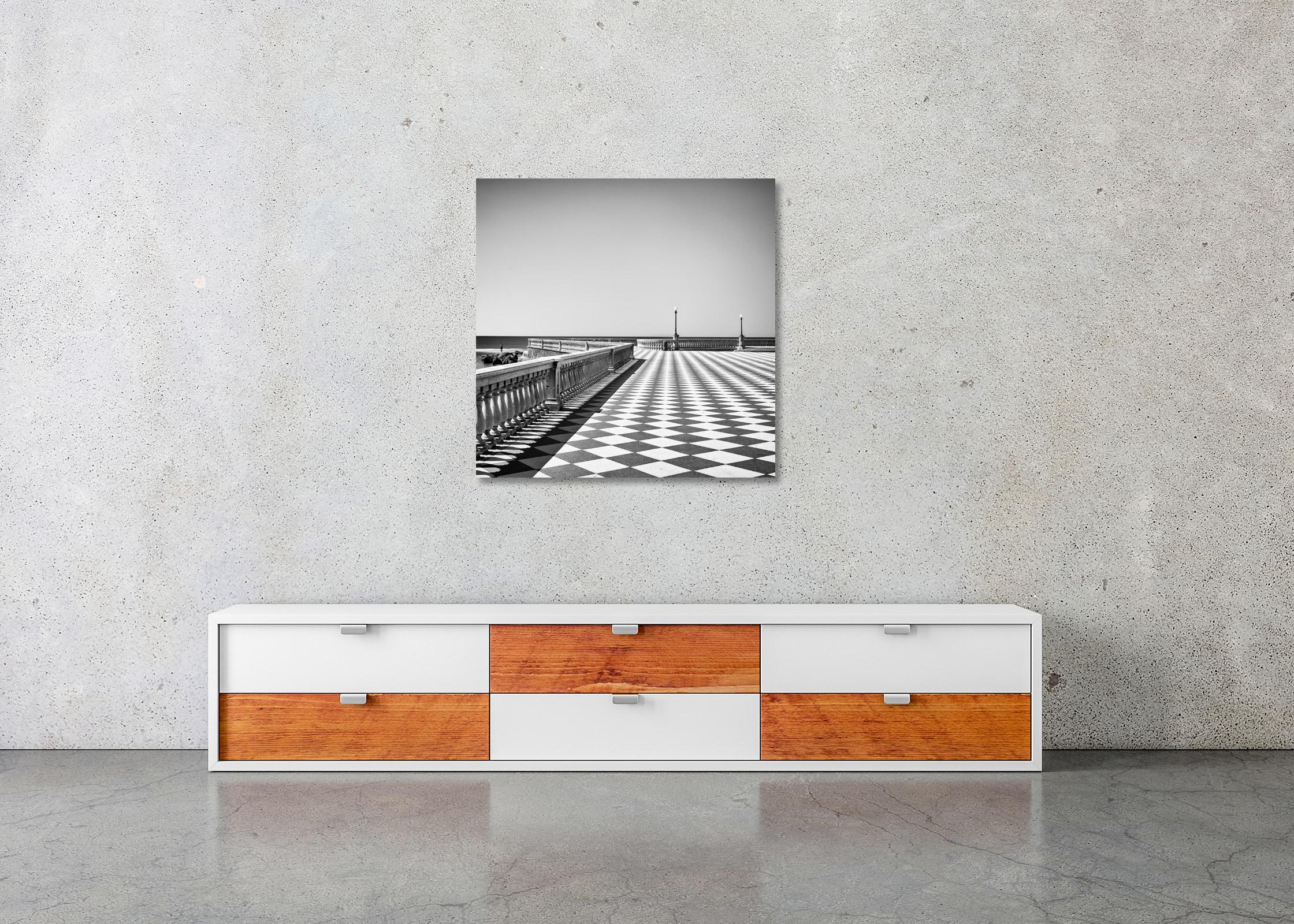 Terrazza Mascagni, Architecture, Tuscany, black and white photography, landscape For Sale 2