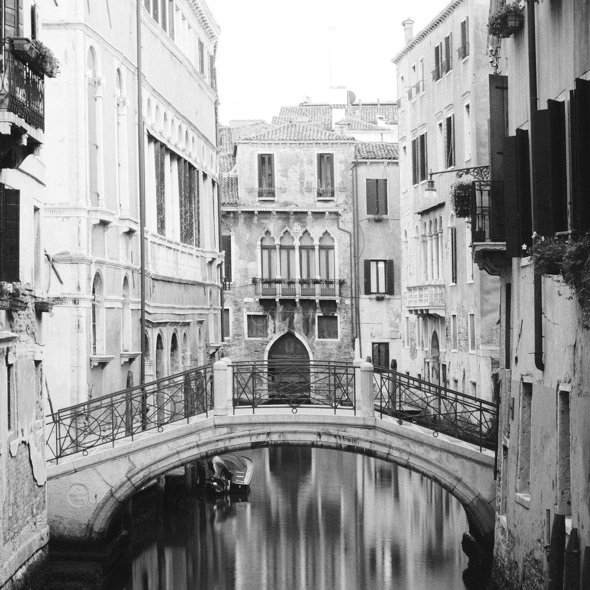 The Bridges of Venice Italy black and white cityscape photography For Sale 4