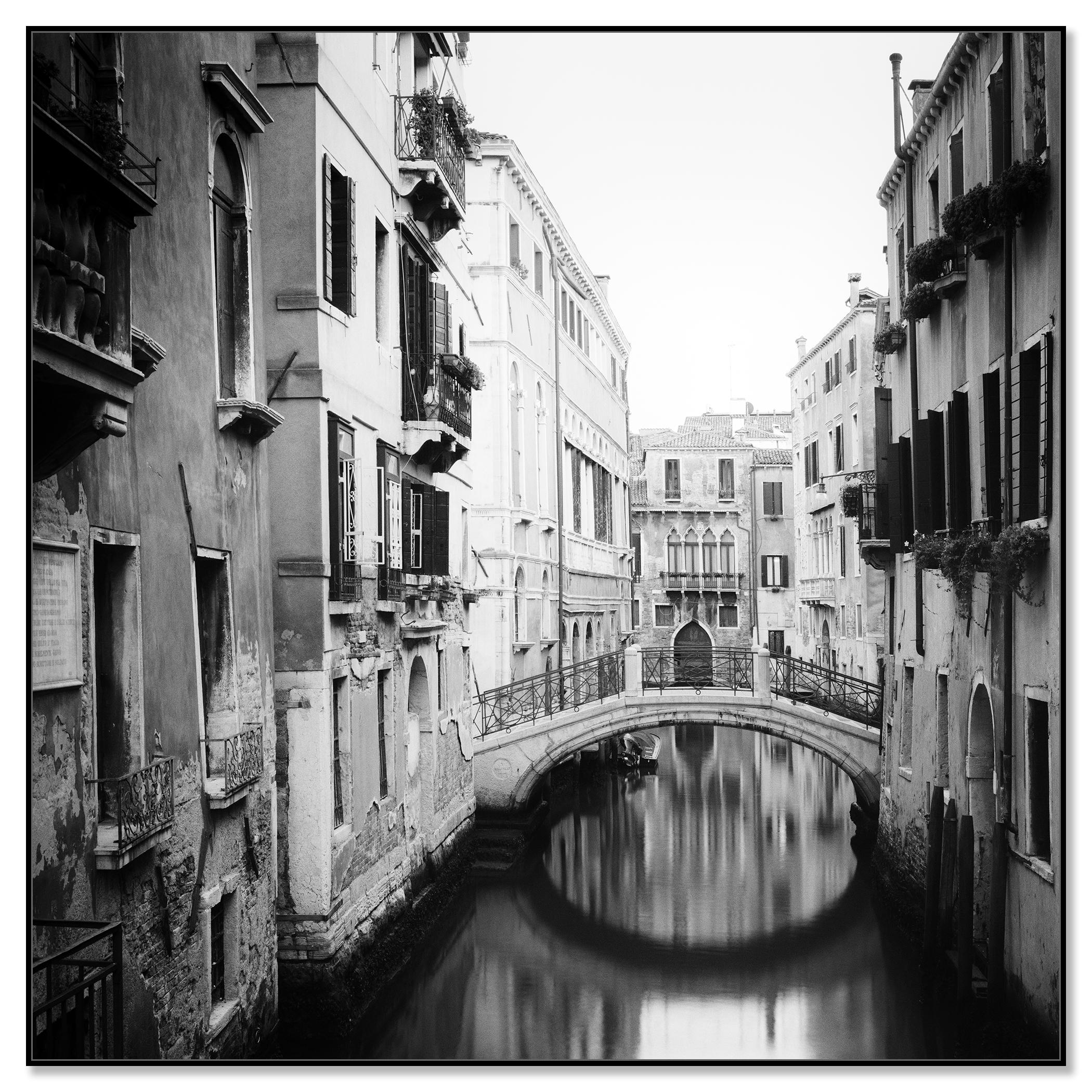 The Bridges of Venice Italy black and white cityscape photography - Photograph by Gerald Berghammer
