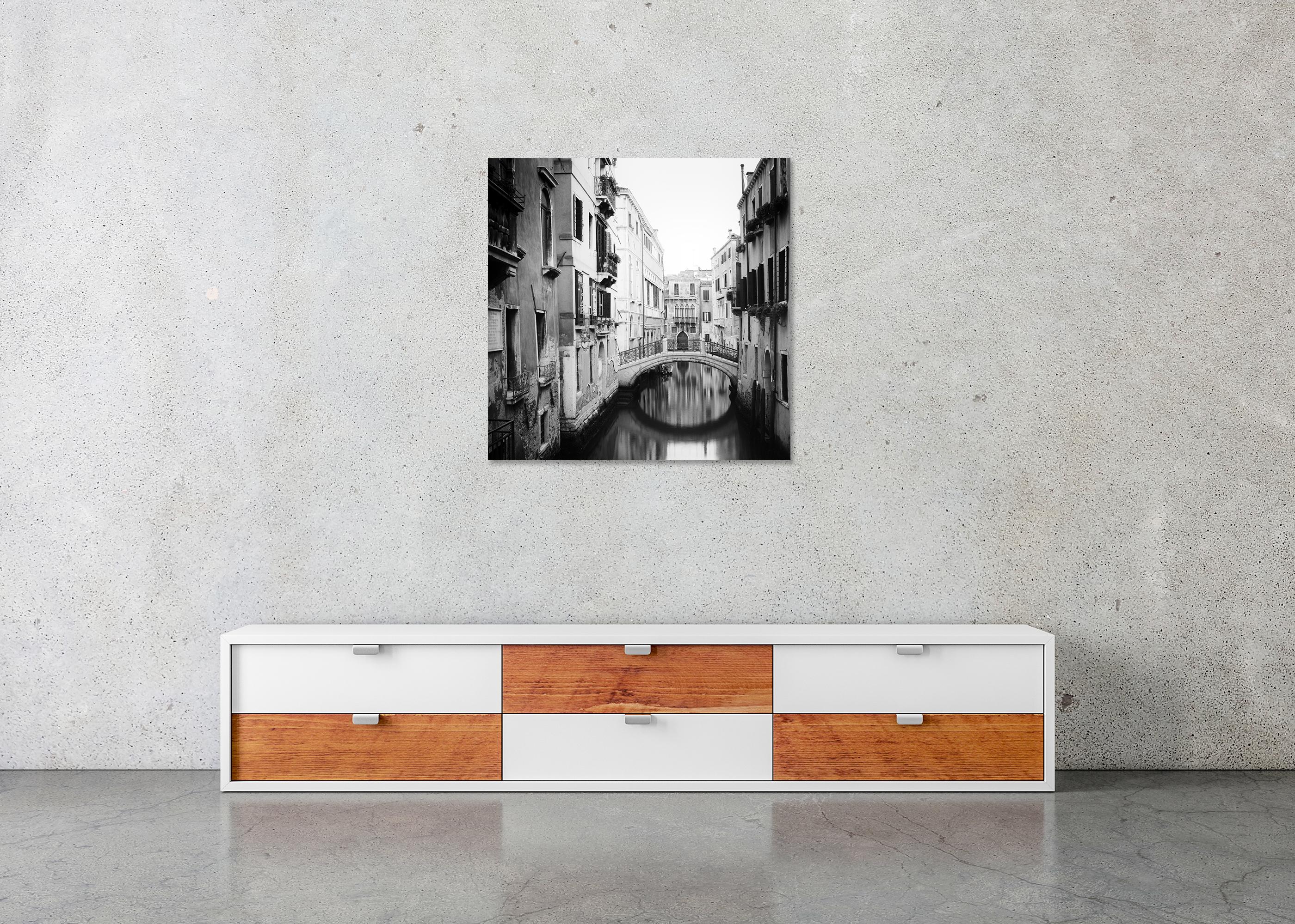 The Bridges of Venice Italy black and white cityscape photography For Sale 1