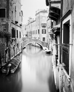 The Bridges of Venice, Italy, black and white fine art photography, landscape