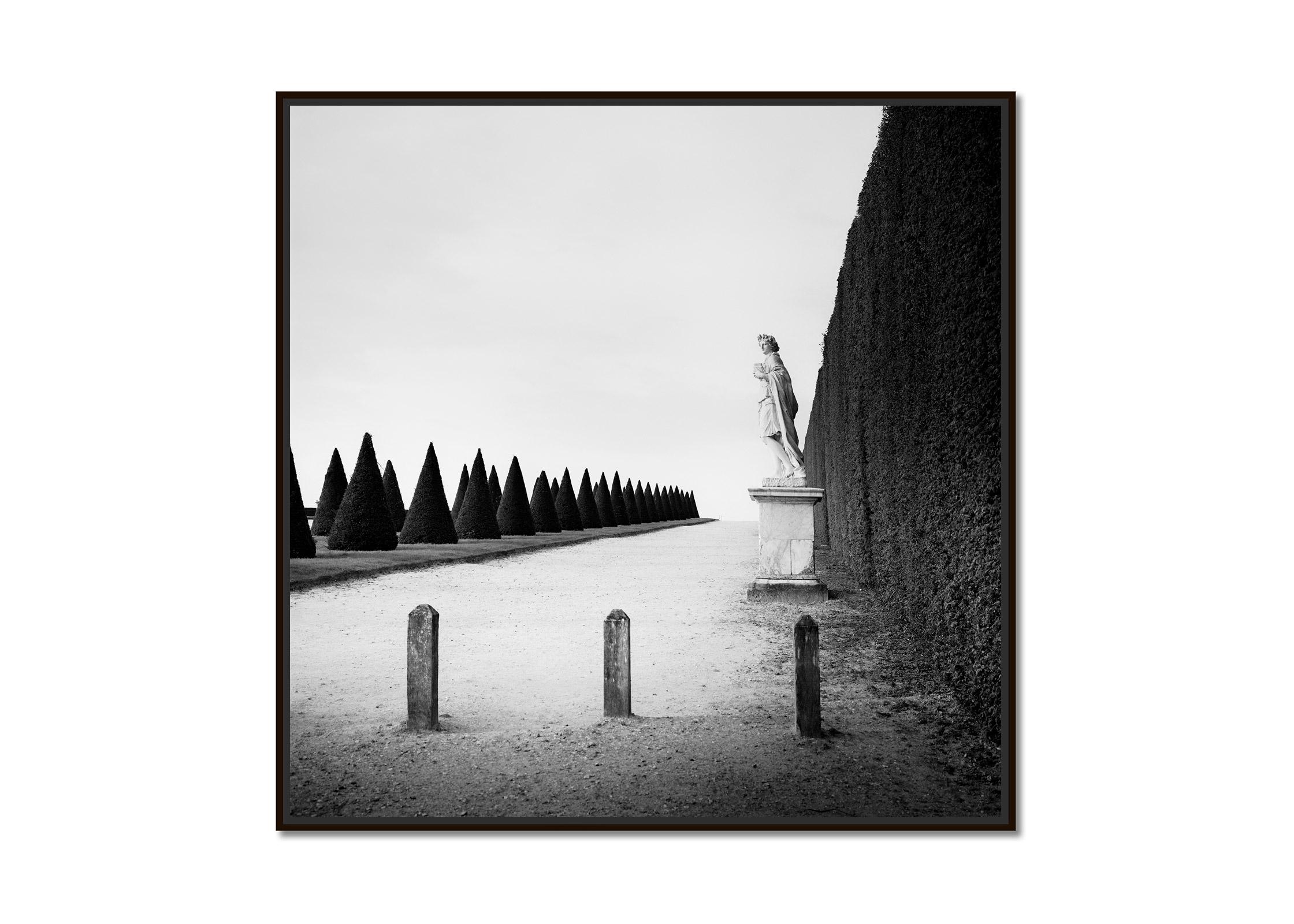 The Garden of Versailles, Paris, France, black and white landscape photography - Photograph by Gerald Berghammer