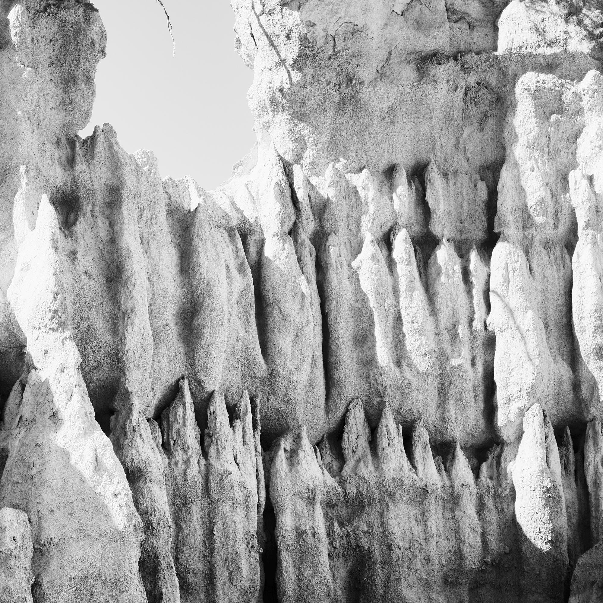 The Organs of Ille-sur-Tet, sandstone, black and white photography, landscape For Sale 6