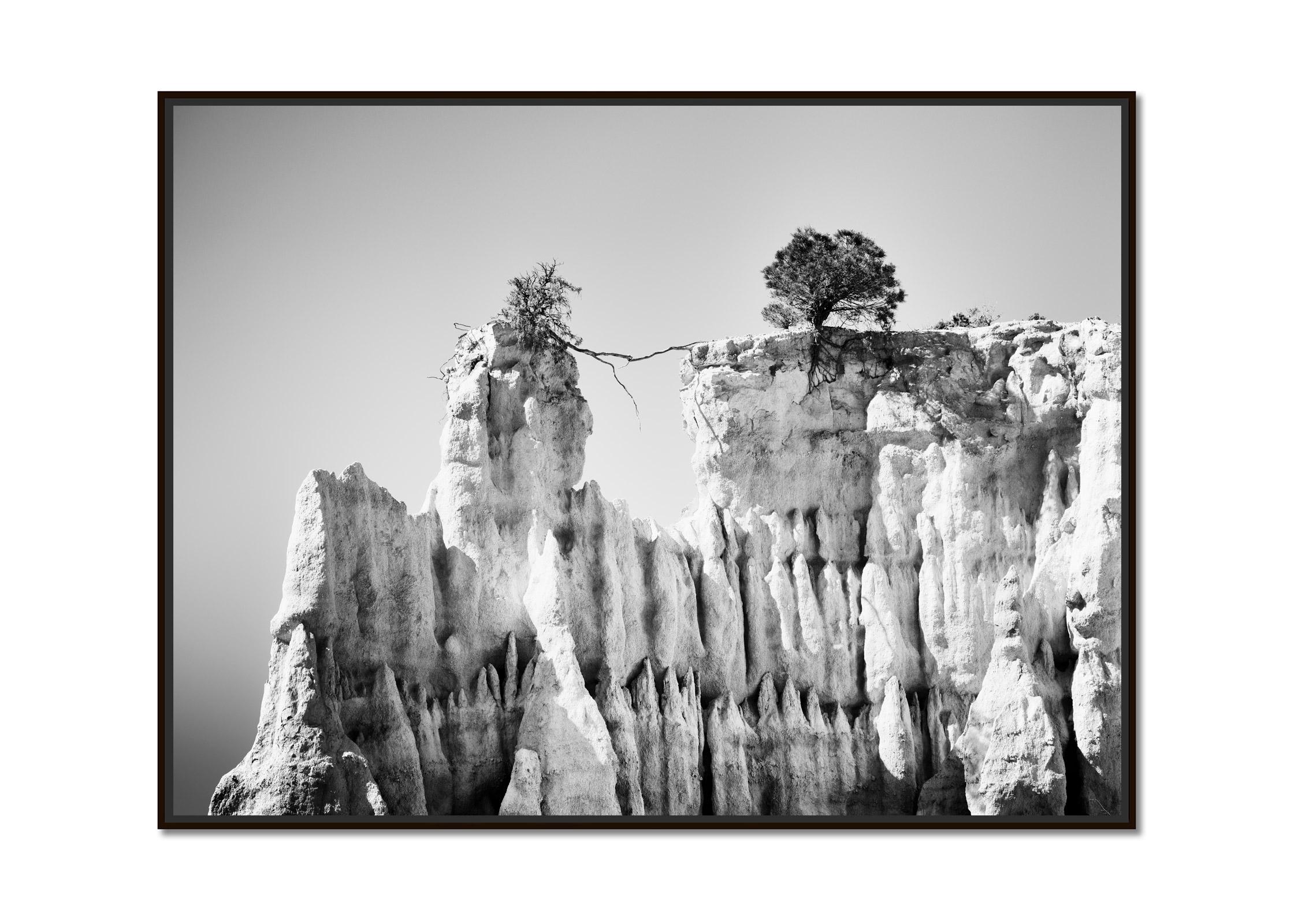 The Organs of Ille-sur-Tet, sandstone, black and white photography, landscape - Photograph by Gerald Berghammer