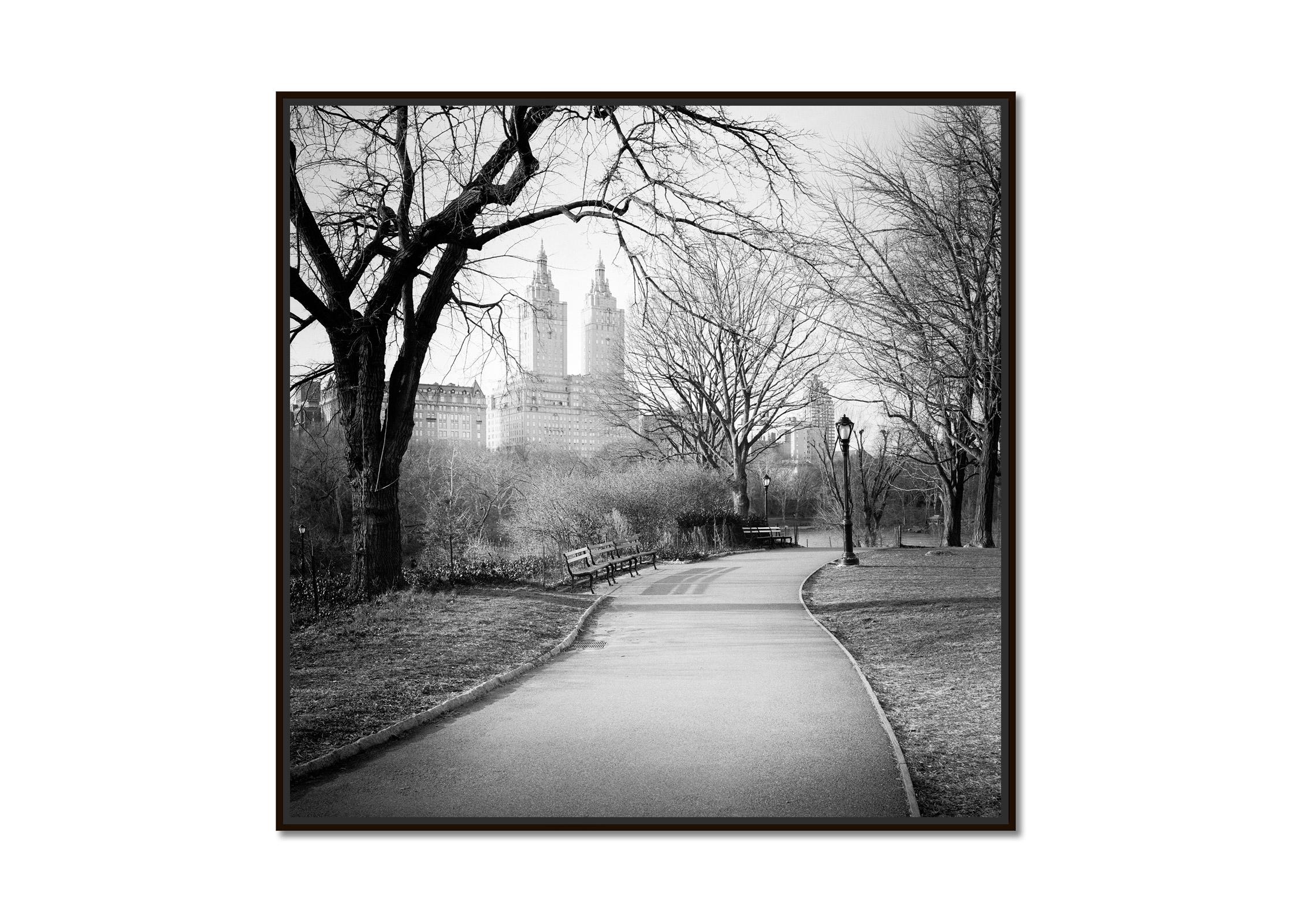 The San Remo, Central Park, New York City, black and white cityscape photography - Photograph by Gerald Berghammer