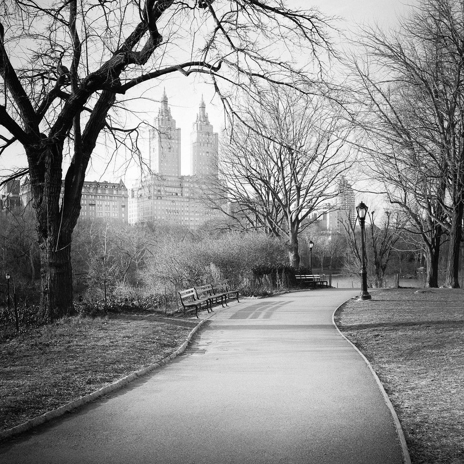 The San Remo, Central Park, New York City, black and white cityscape photography