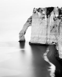 The Sea Arch at Étretat, France – Black and White Fine Art Photography Print