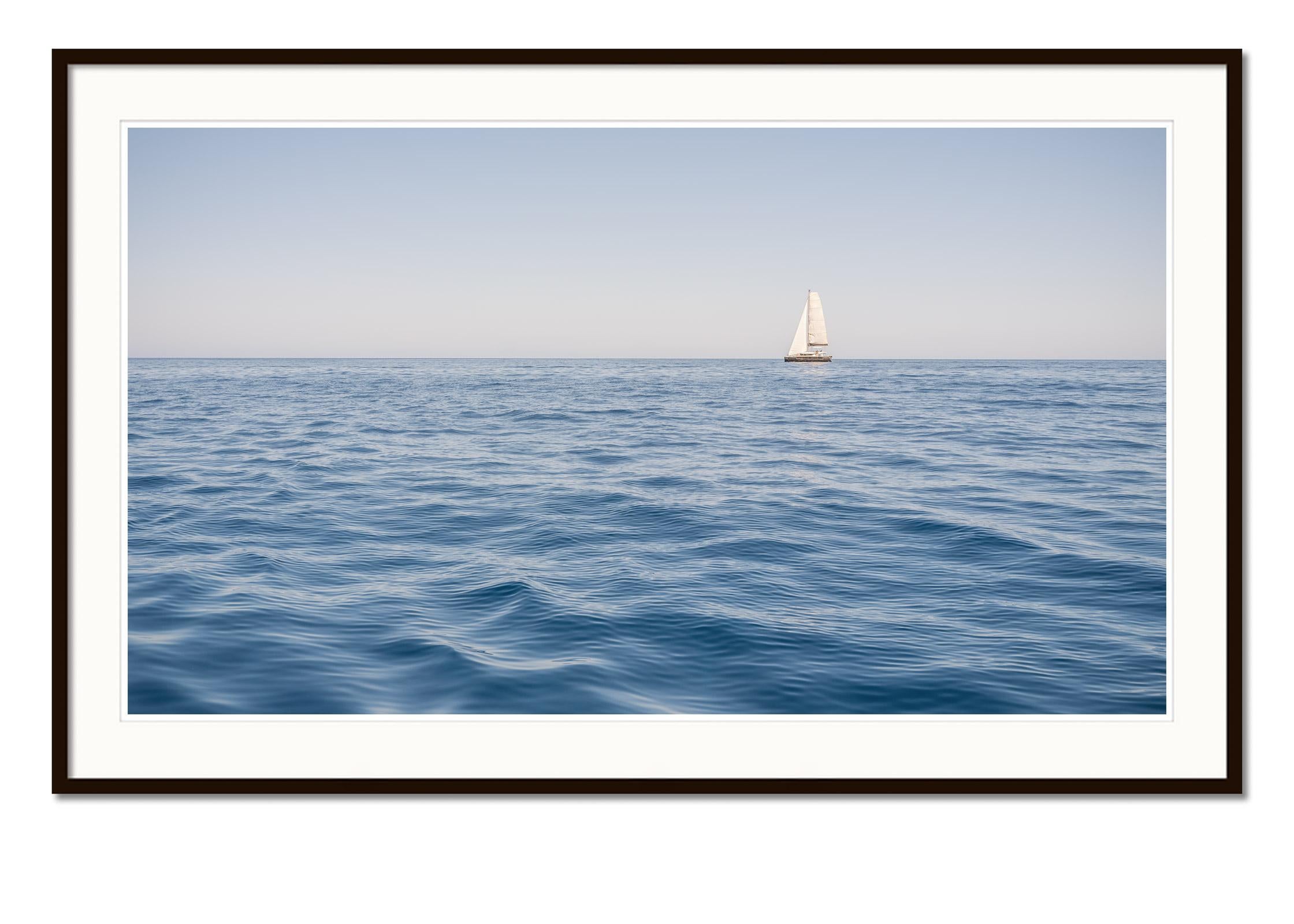 Sound of the Sea, waterscape, large scale, panorama, no.21257, limited edition - Blue Landscape Photograph by Gerald Berghammer