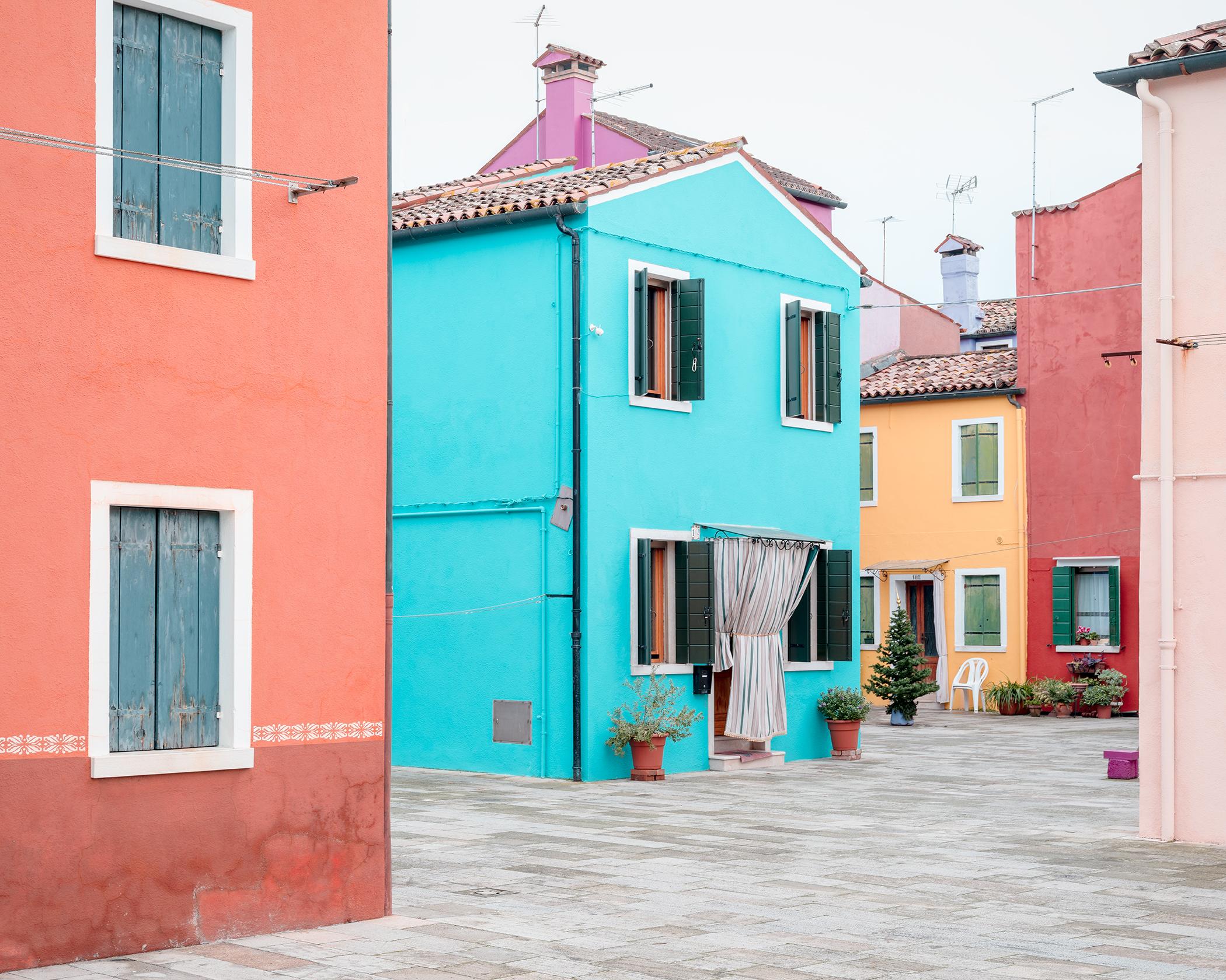 The turquoise House, color cityscape, Venetian Lagoon, Venice - limited print