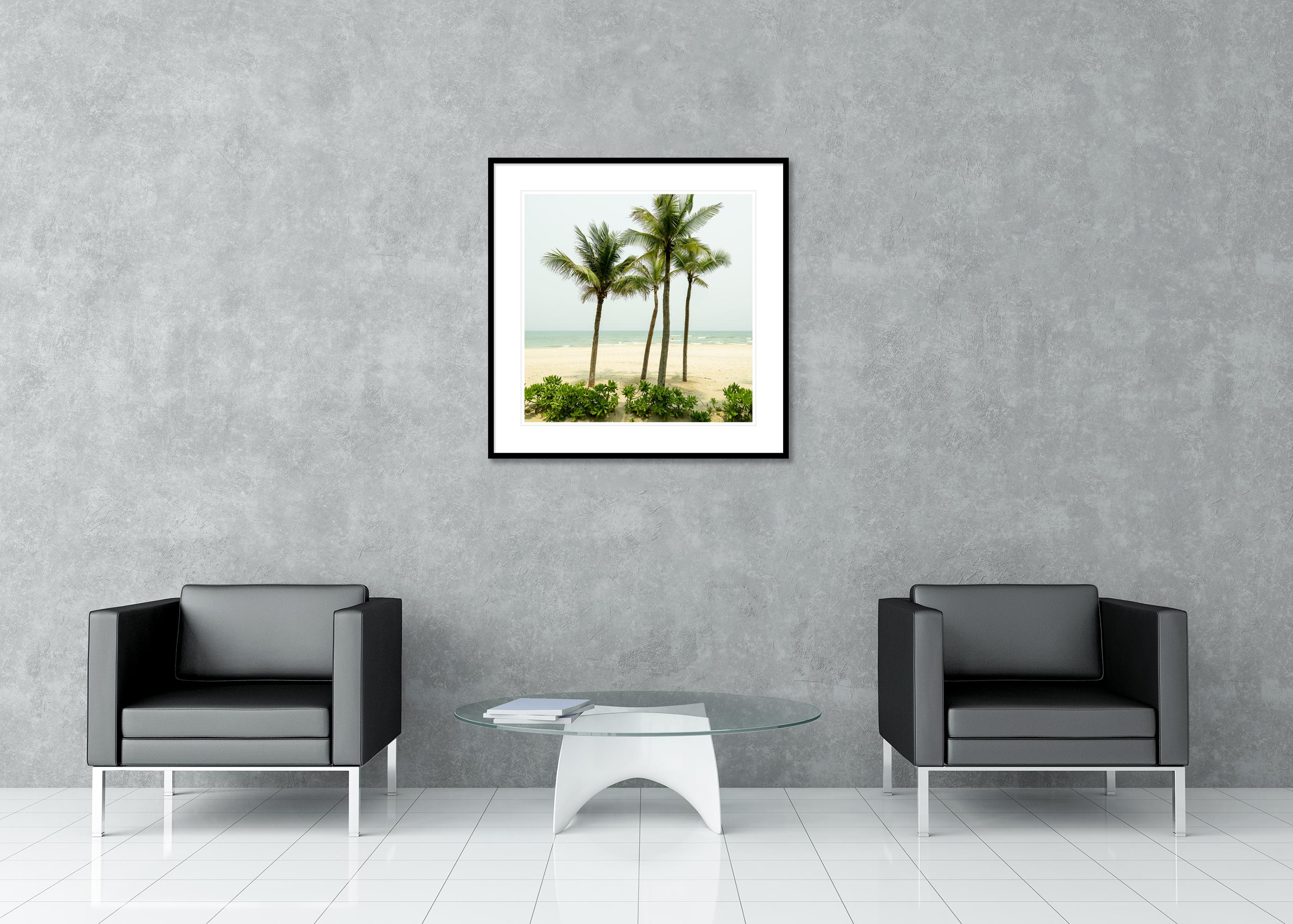 Eau turquoise avec palmiers. photographie de paysage en couleur - édition limitée en vente 2