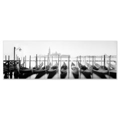 Twelve Gondolas, Venice, Cityscape Panorama Photograph, Limited Edition