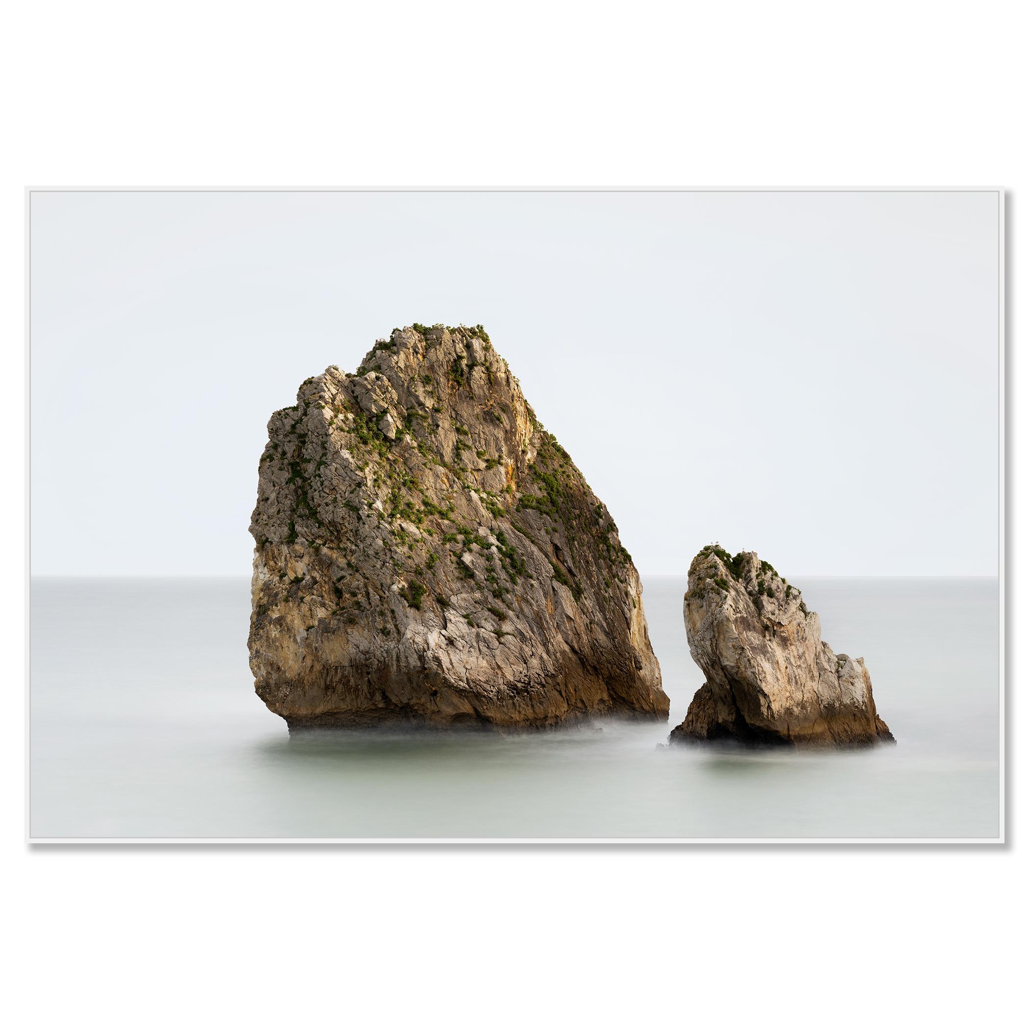 Two Rocks in the Ocean - large format seascape photography limited edition - Photograph by Gerald Berghammer