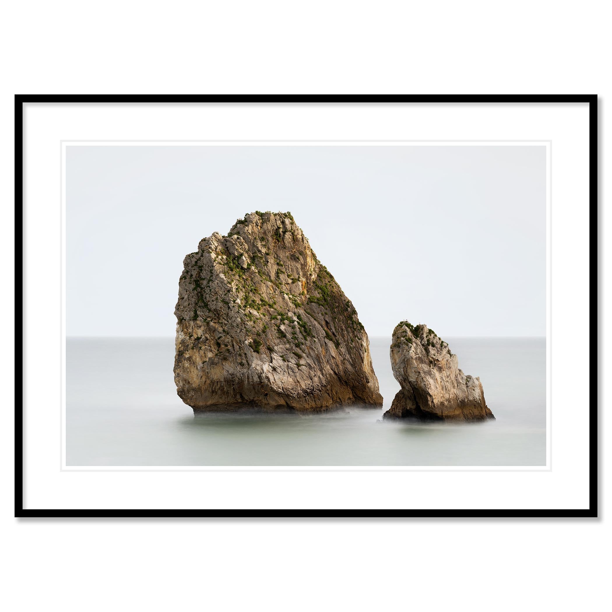 Two Rocks in the Ocean - large format seascape photography limited edition For Sale 1