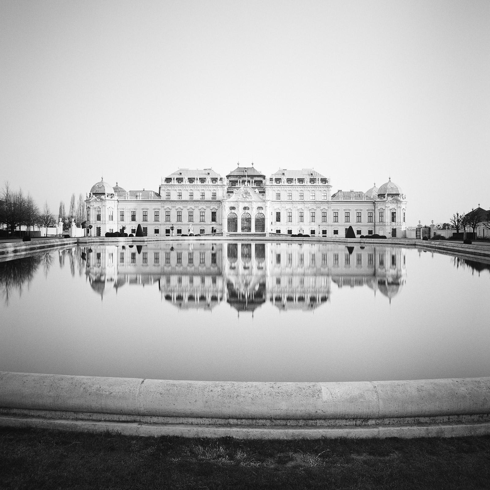 Gerald Berghammer Black and White Photograph - Upper Belvedere Vienna Austria black white fine art architecture photography