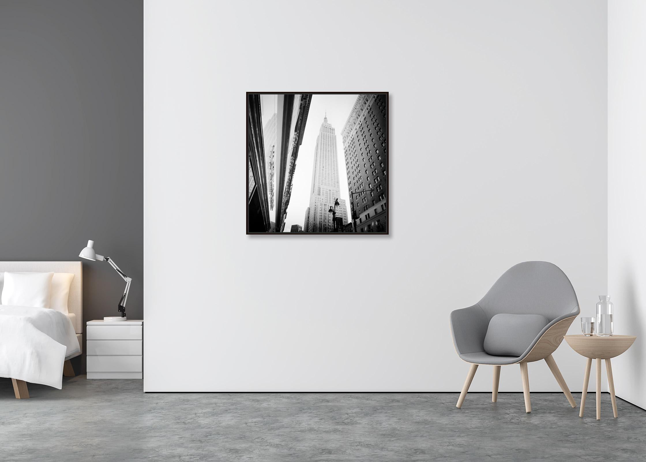 Victorias Secret, Empire State Building, New York, black and white photography - Contemporary Photograph by Gerald Berghammer