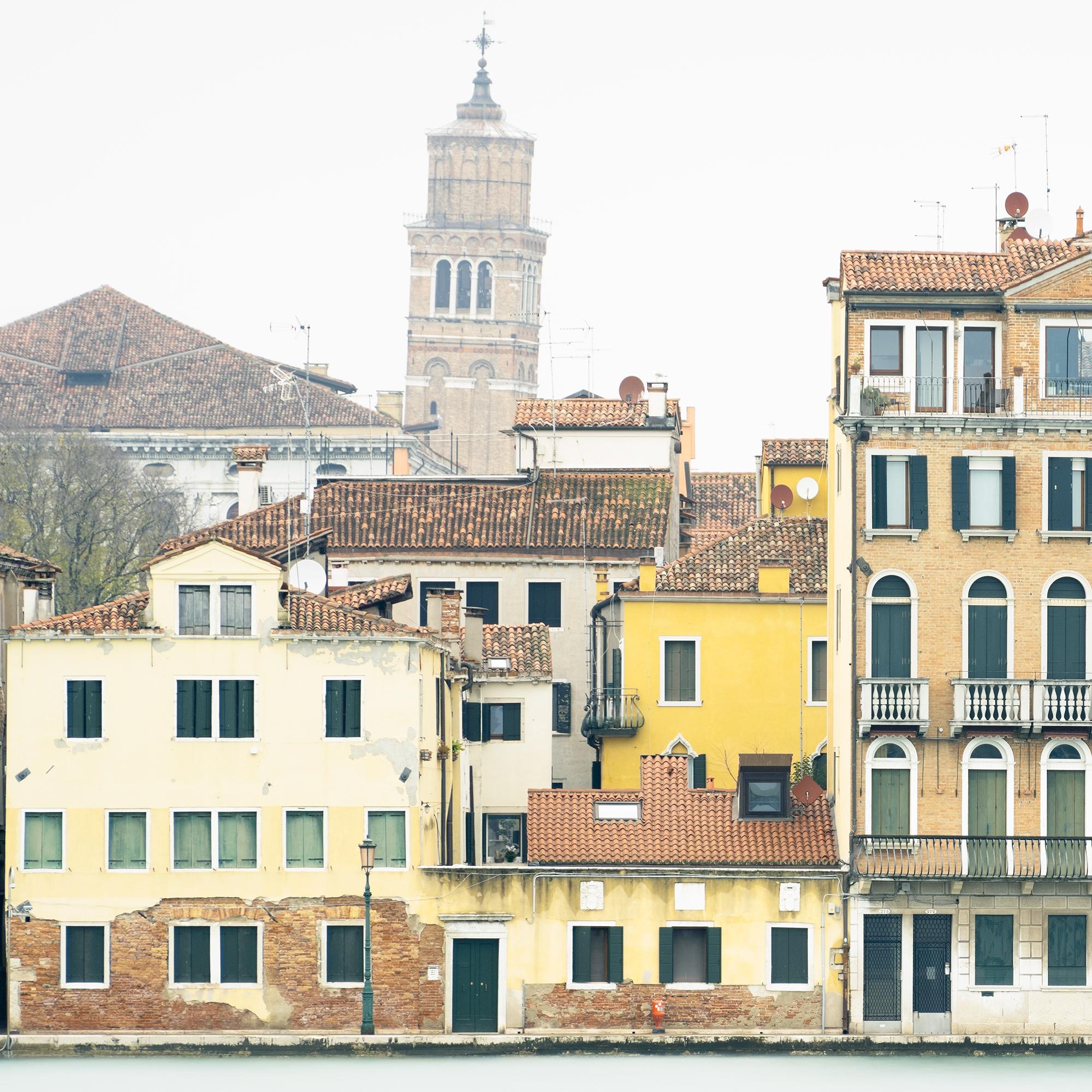 Vue de Venise - Campanile Tour de Santo Stefano - Italie - édition limitée en vente 7