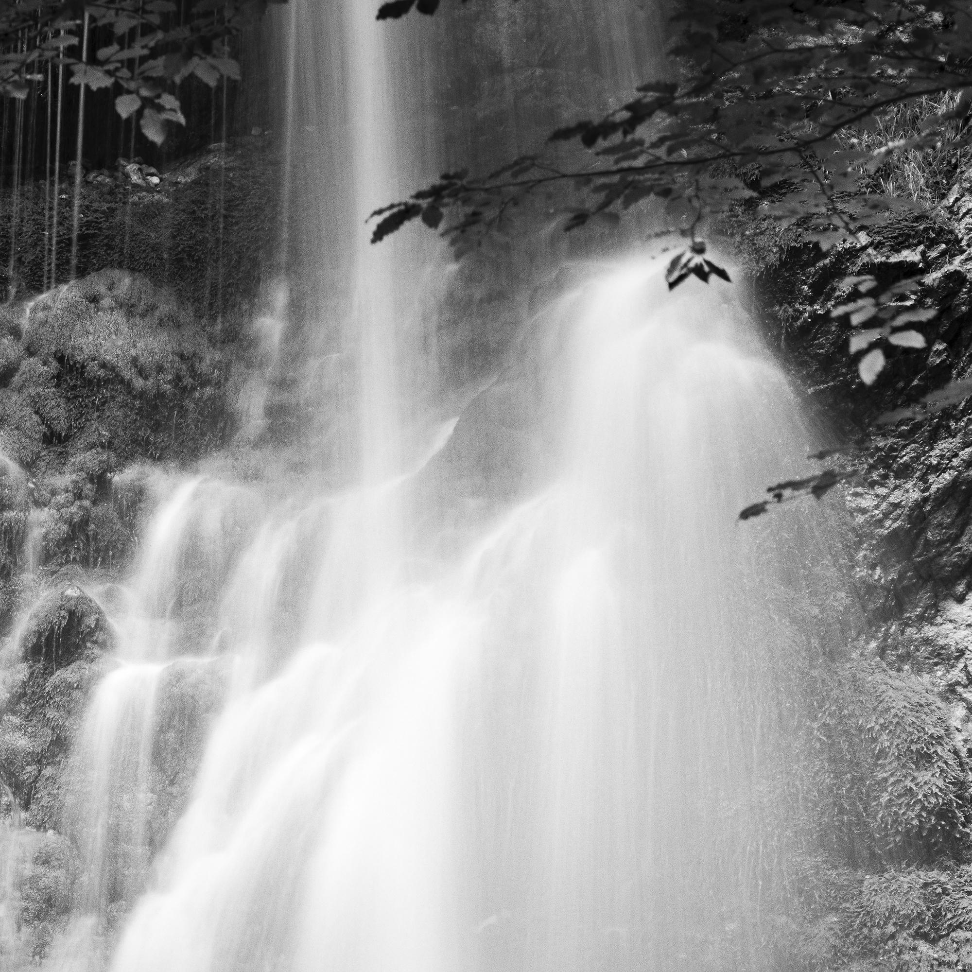Waterfall Bavaria Germany, black and white photography fine art landscape For Sale 3