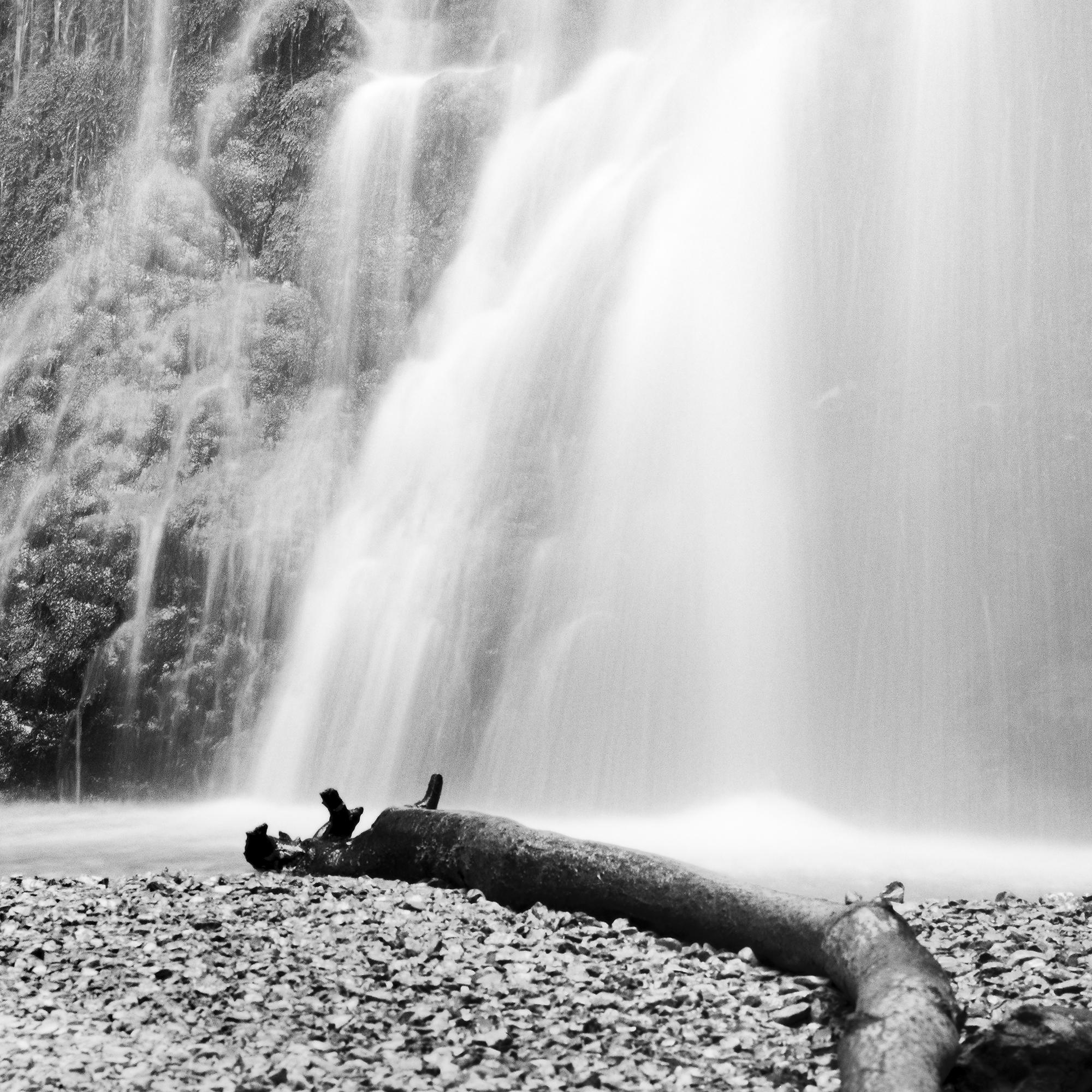 Waterfall Bavaria Germany, black and white photography fine art landscape For Sale 4