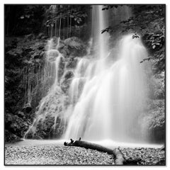 Wasserfall Bayern Deutschland, Schwarz-Weiß-Fotografie - fine art landscape