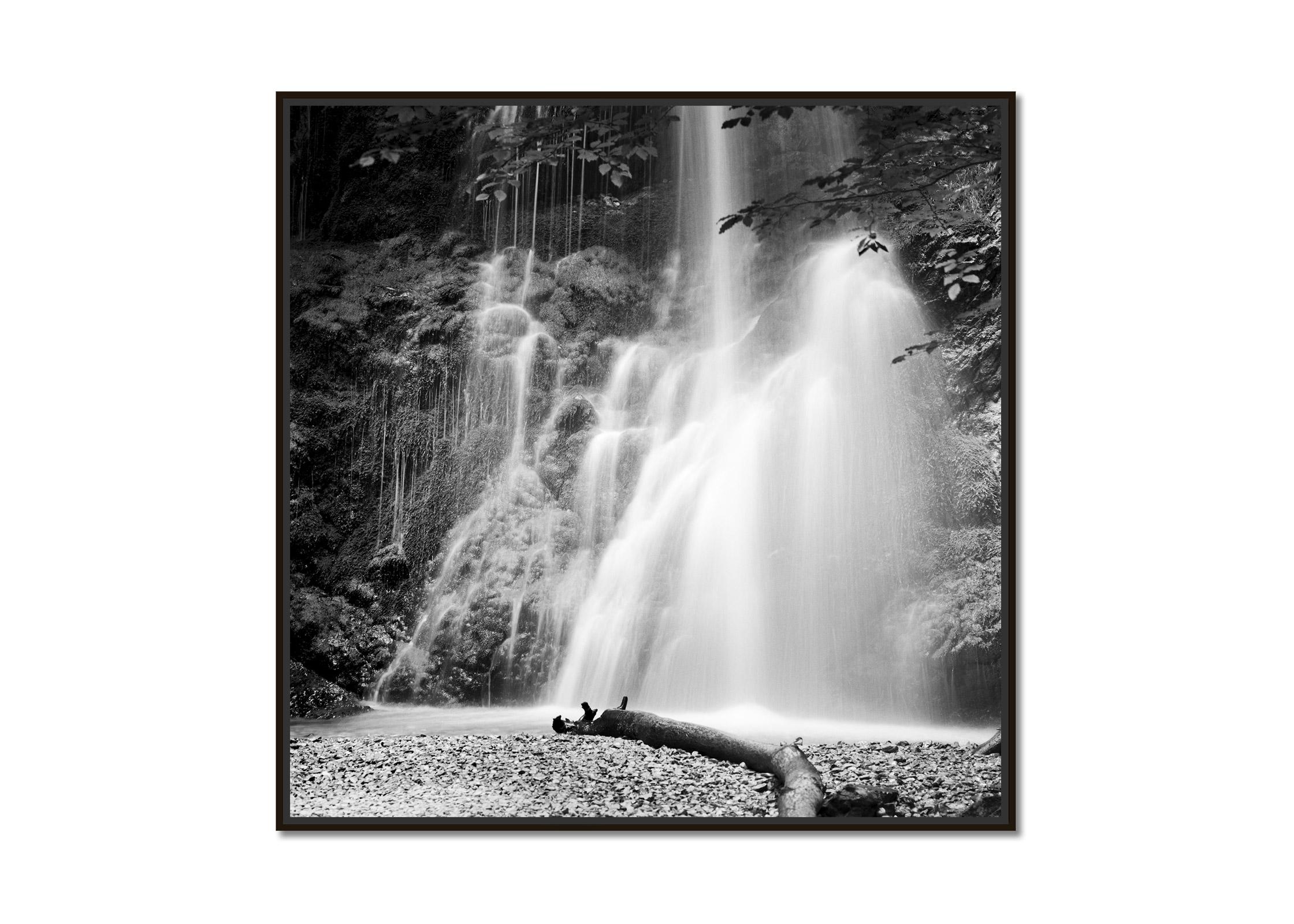 Gerald Berghammer - Waterfall, Bavaria, Germany, fine art black and ...