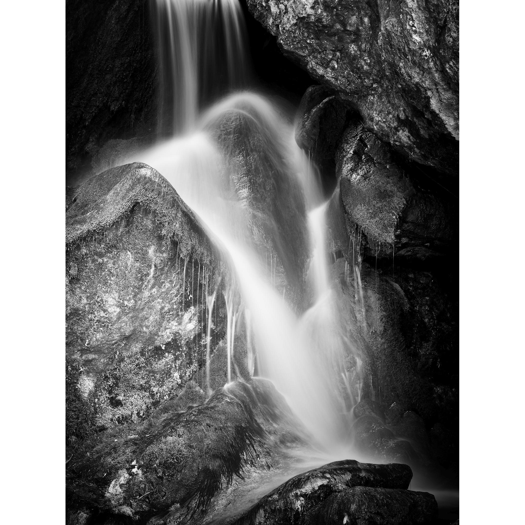 Gerald Berghammer Landscape Photograph - Waterfall detail, long exposure, waterscape, nature
