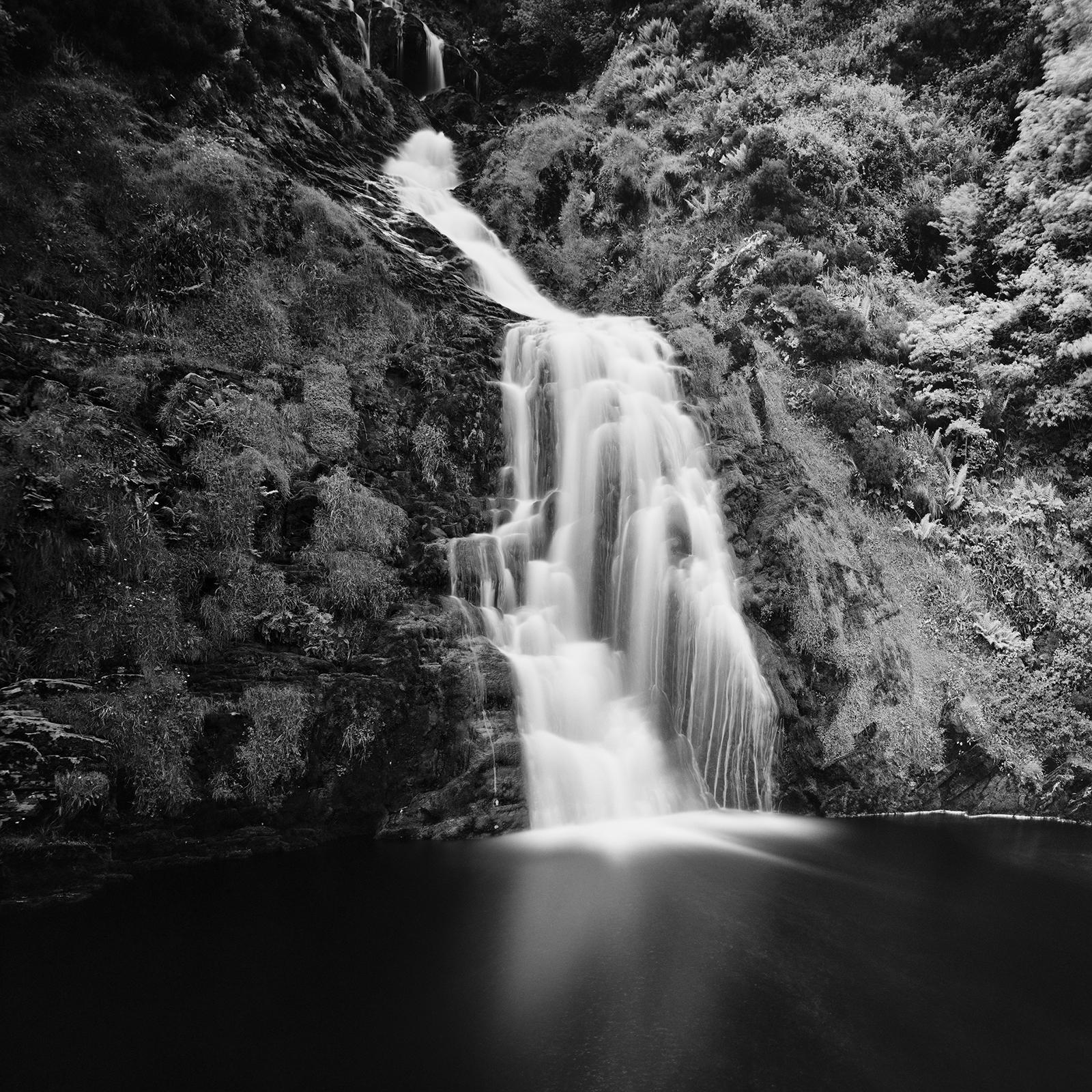 Waterfall, Ireland, black and white art photography, waterscape, long exposure  For Sale 2
