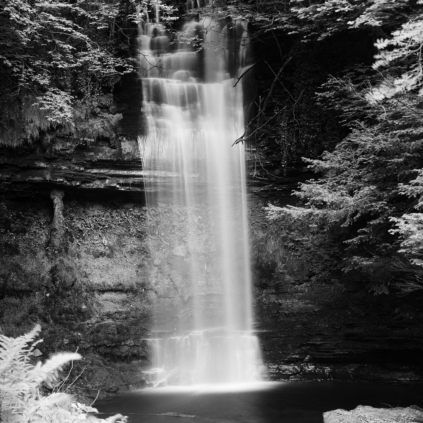 Waterfall, Ireland, black and white photography, waterscape, long exposure, art For Sale 3