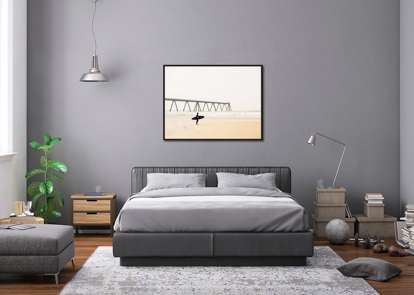 Wave Watcher, Surfer, Sand Beach, Farbfotografie, Landschaft, limitierte Auflage im Angebot 2