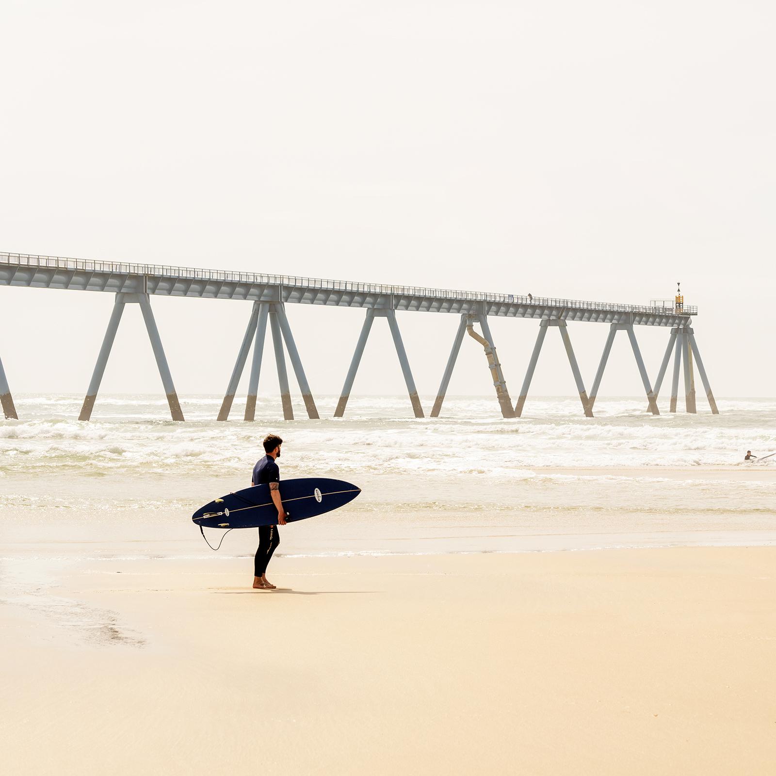 Wave Watcher, Surfer, Sand Beach, Farbfotografie, Landschaft, limitierte Auflage im Angebot 3
