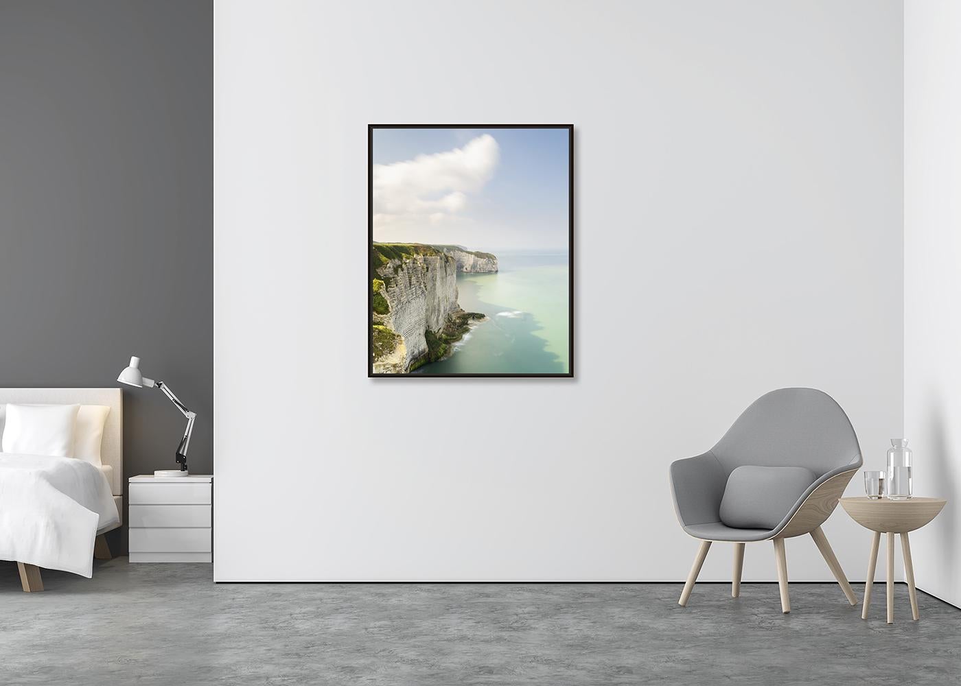 White Cliffs of Etretat, Alabaster Coast, Seascape Photograph, Limited Edition For Sale 1