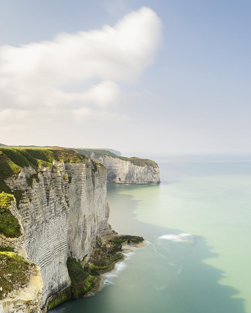 Gerald Berghammer Landscape Photograph - White Cliffs of Etretat, Alabaster Coast, Seascape Photograph, Limited Edition