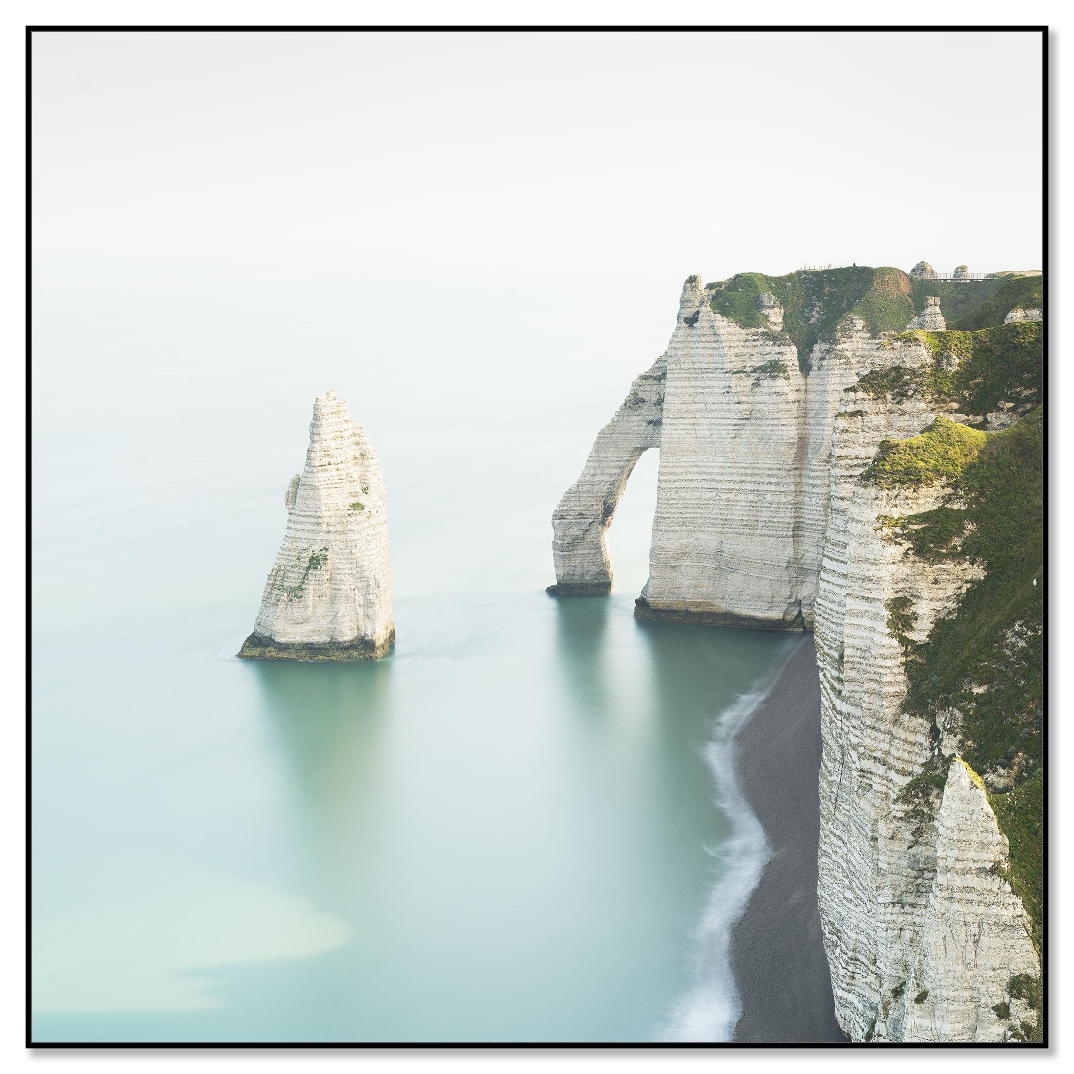 White Cliffs Etretat large scale color limited seascape contemporary - Photograph by Gerald Berghammer