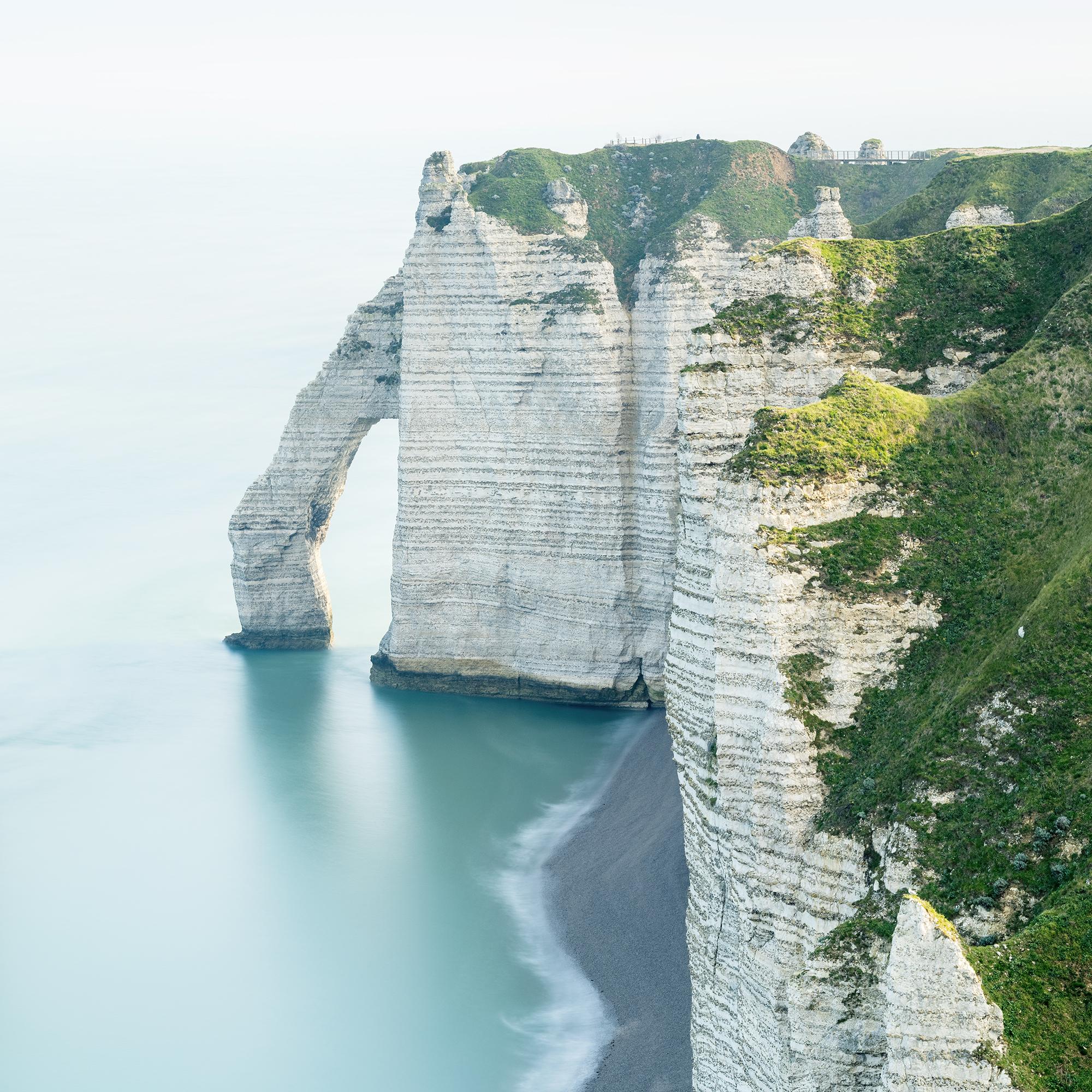 White Cliffs Panorama, photographie couleur à grande échelle, paysage marin, édition limitée en vente 5
