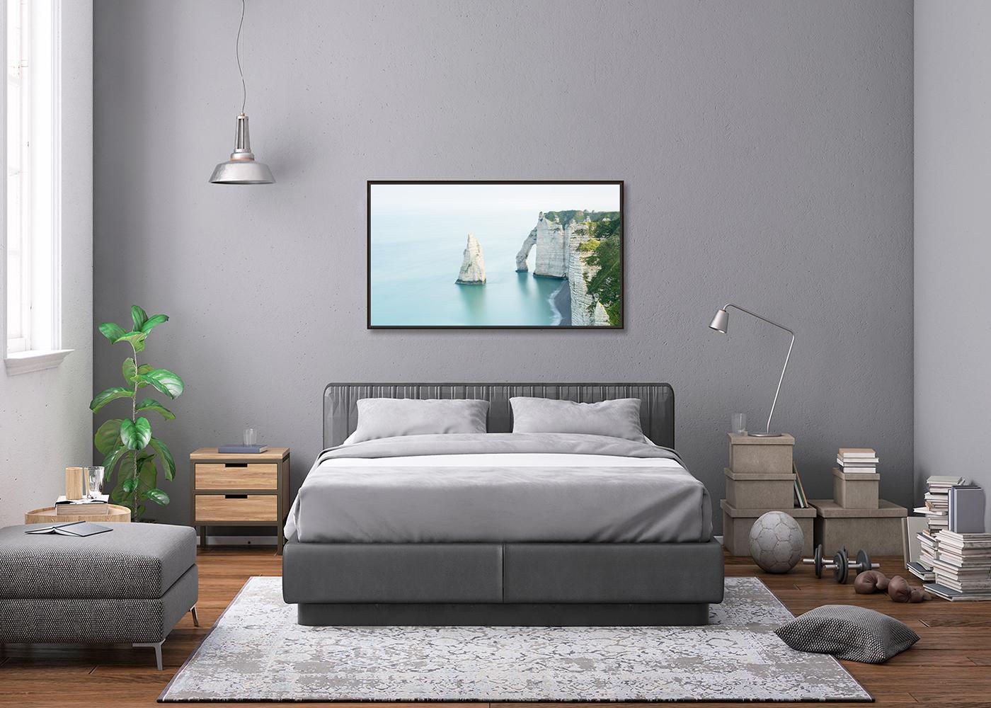White Cliffs Panorama, großformatige Farbfotografie, Meereslandschaft, limitierte Auflage im Angebot 1