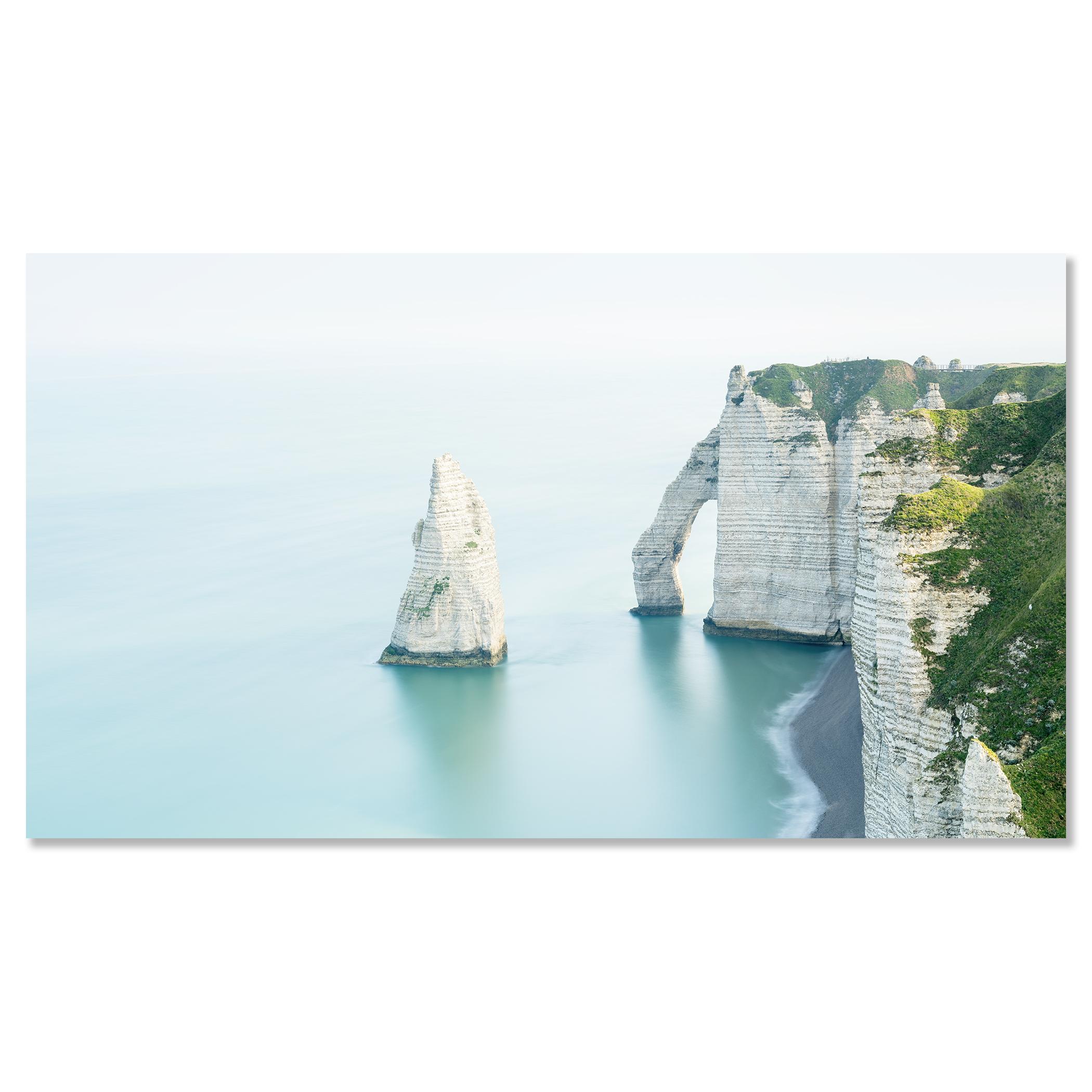White Cliffs Panorama, photographie couleur à grande échelle, paysage marin, édition limitée en vente 2