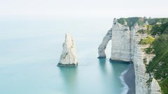 Panorama delle scogliere di Whiting, fotografia a colori su larga scala, paesaggio marino, edizione limitata