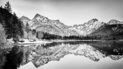 White Mountains, Lake Panorama, monochrome photograph, limited edition print