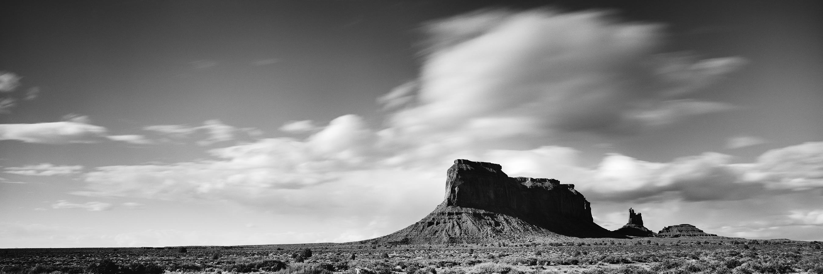 Panorama de l'Ouest sauvage Utah photographie noir et blanc vallée de la mort fine art paysage