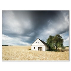 Wine Press House in the Wheat Field, Limited Edition Color Landscape Photograph