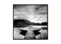 Wood Pier, Lake, landscape, monochrome fine art photograph, limited edition