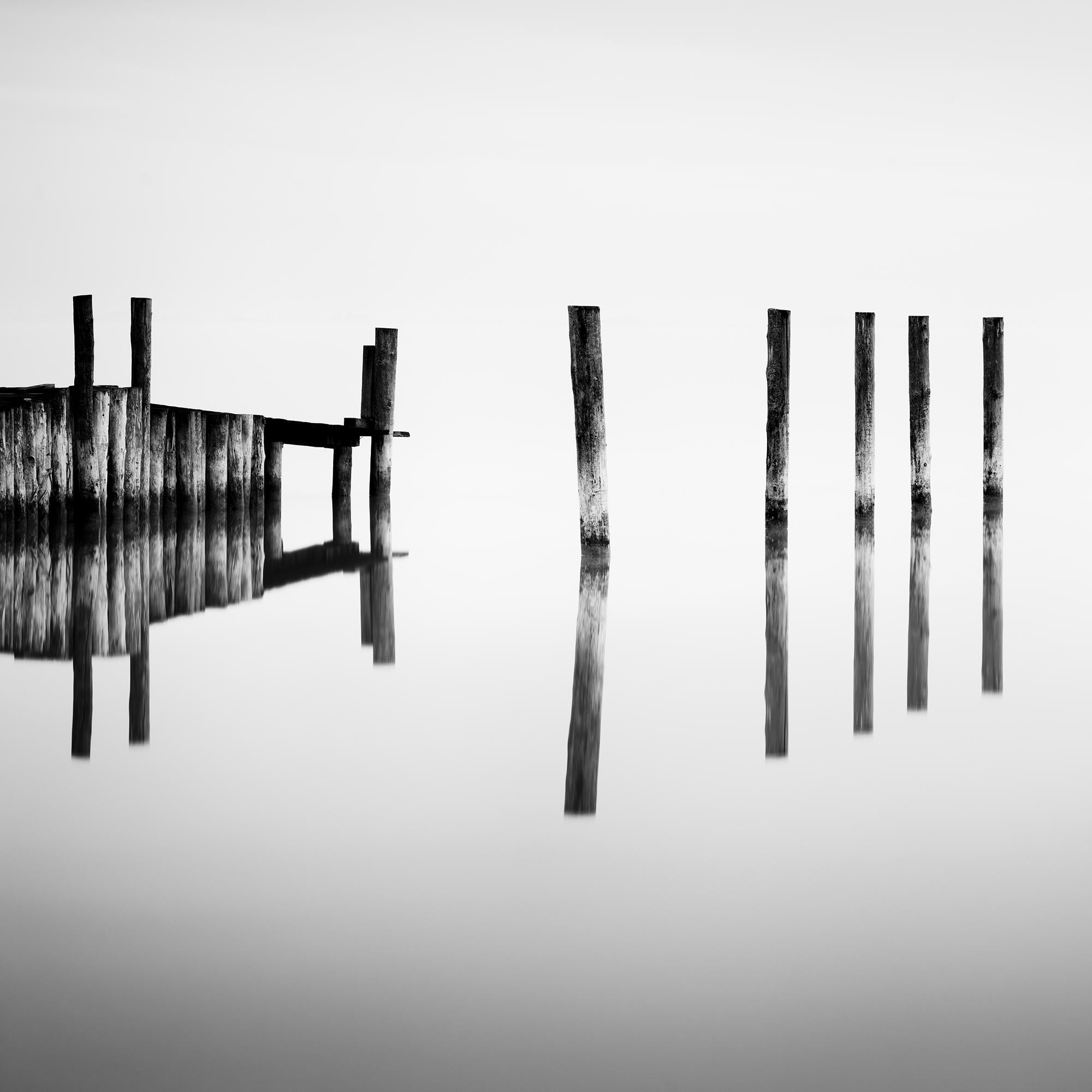 Holzsockel, Seestücke, Langer Ausblick, Wasserlandschaft, Landschaft in limitierter Auflage im Angebot 5