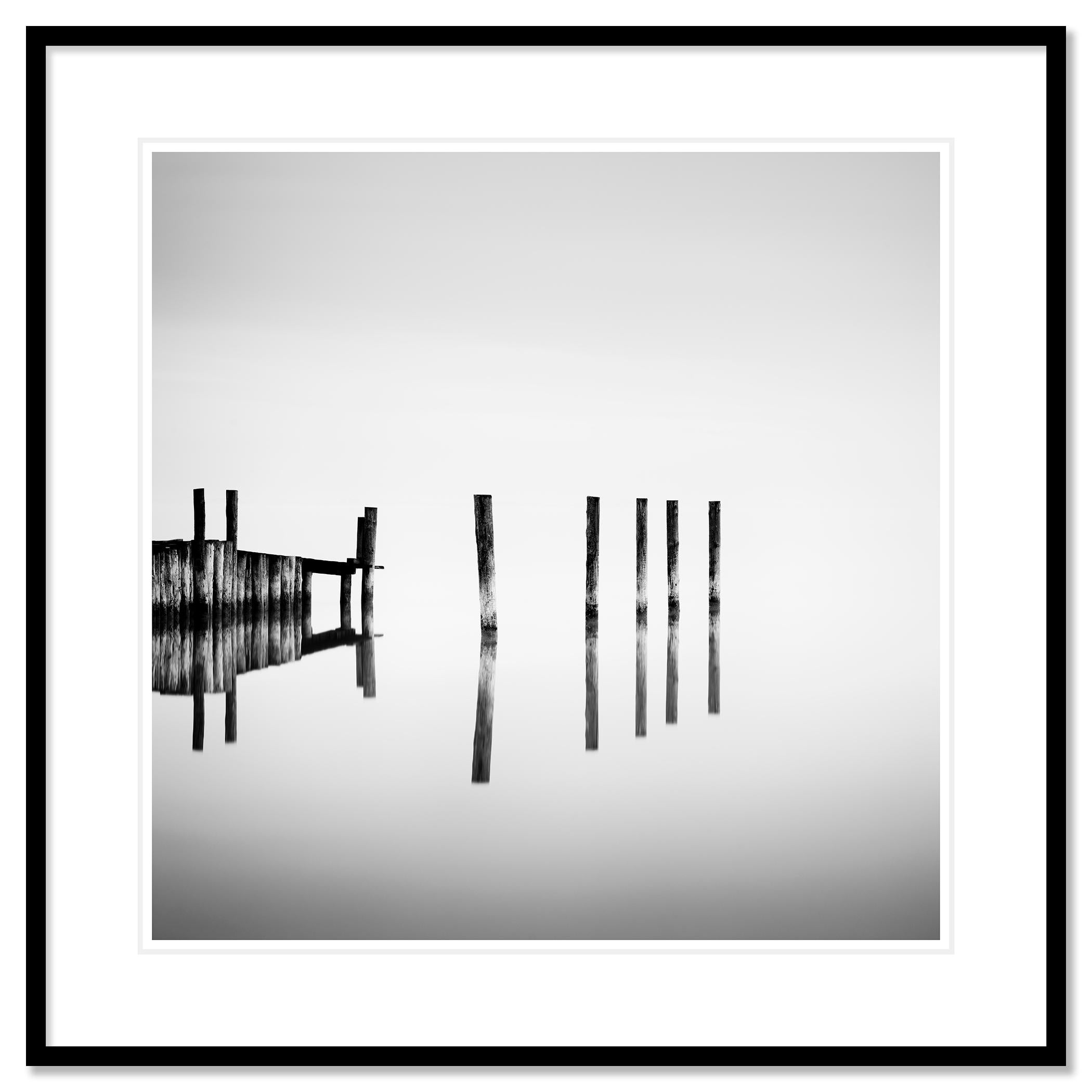 Schwarz-Weiß-Fotografie mit Langzeitbelichtung für Wasserlandschaften - Landschaftsfotografie. Pigmenttintendruck in einer limitierten Auflage von 7 Exemplaren. Alle Drucke von Gerald Berghammer werden auf Bestellung in limitierter Auflage auf