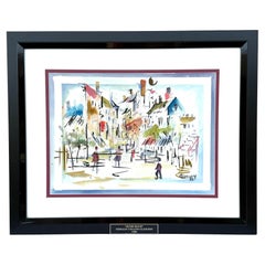 Gerald C. Gleeson "Hora punta" Pintura en acuarela