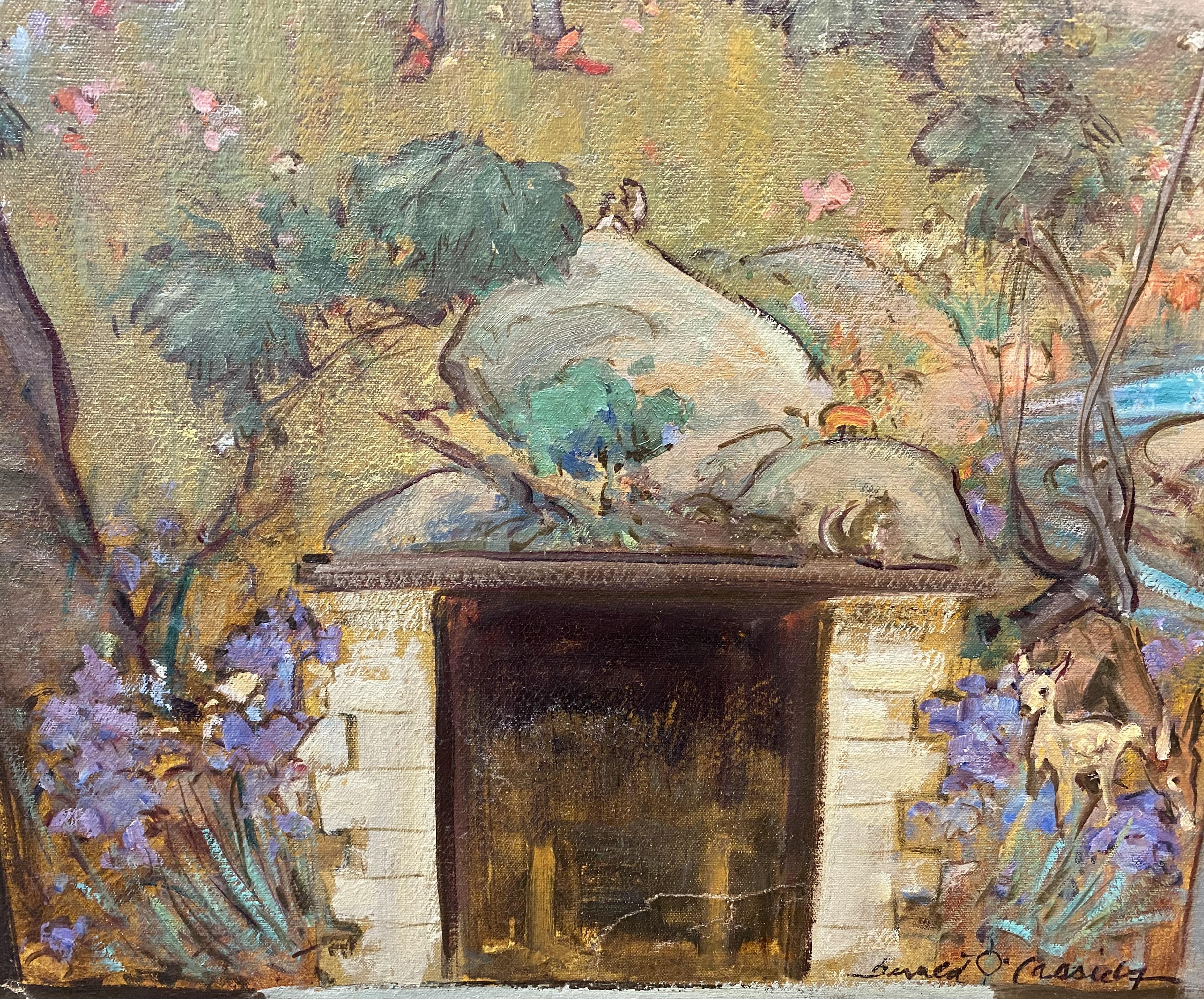 This collection of three works is a study series for a Robin Hood mural in a Houston, Texas home by Gerald Ira Diamond Cassidy (1869-1934). Gerald Cassidy was an American artist best known for American Indian and Southwestern landscape paintings as