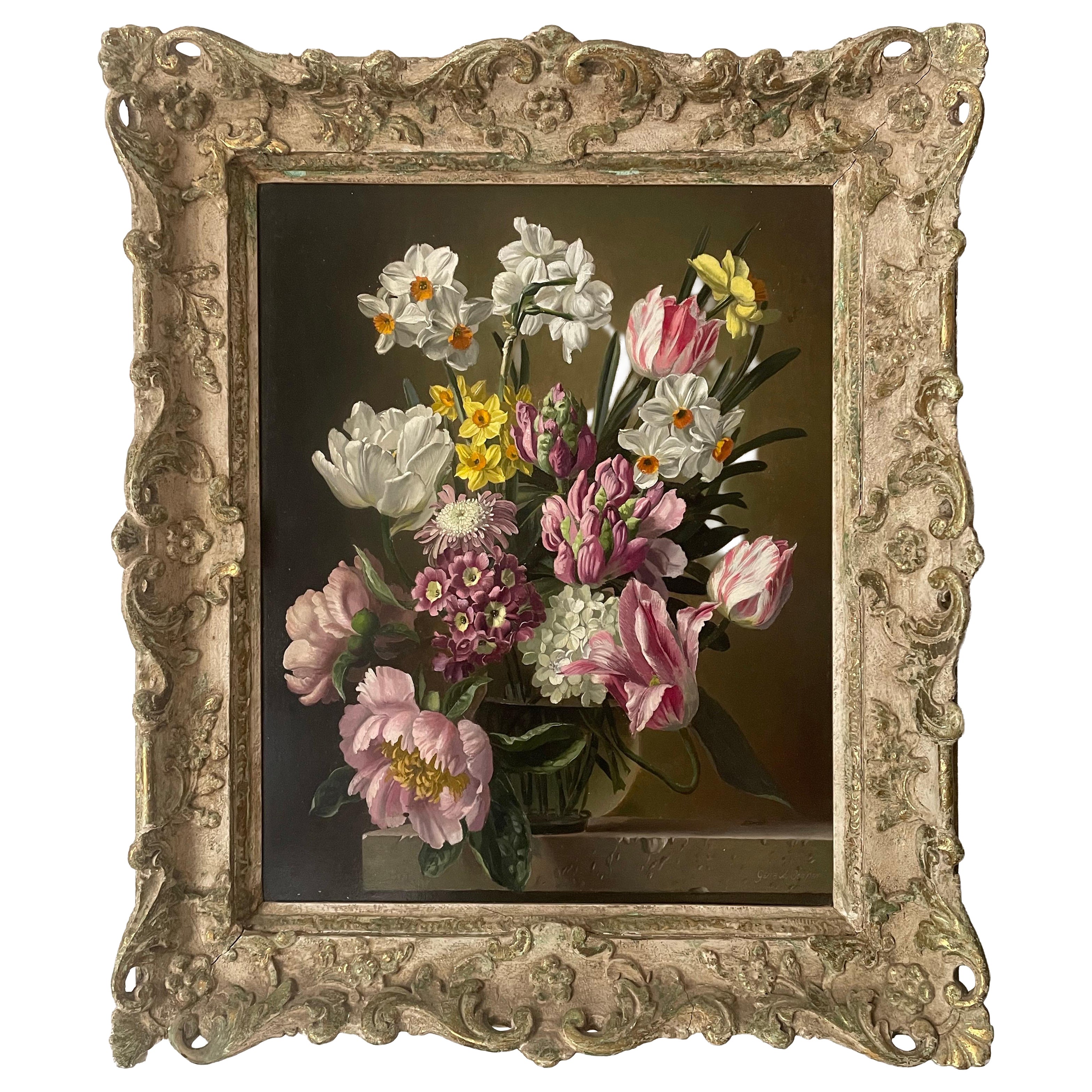 Gerald Cooper, 1966. Tulips, Narcissus & Primula For Sale