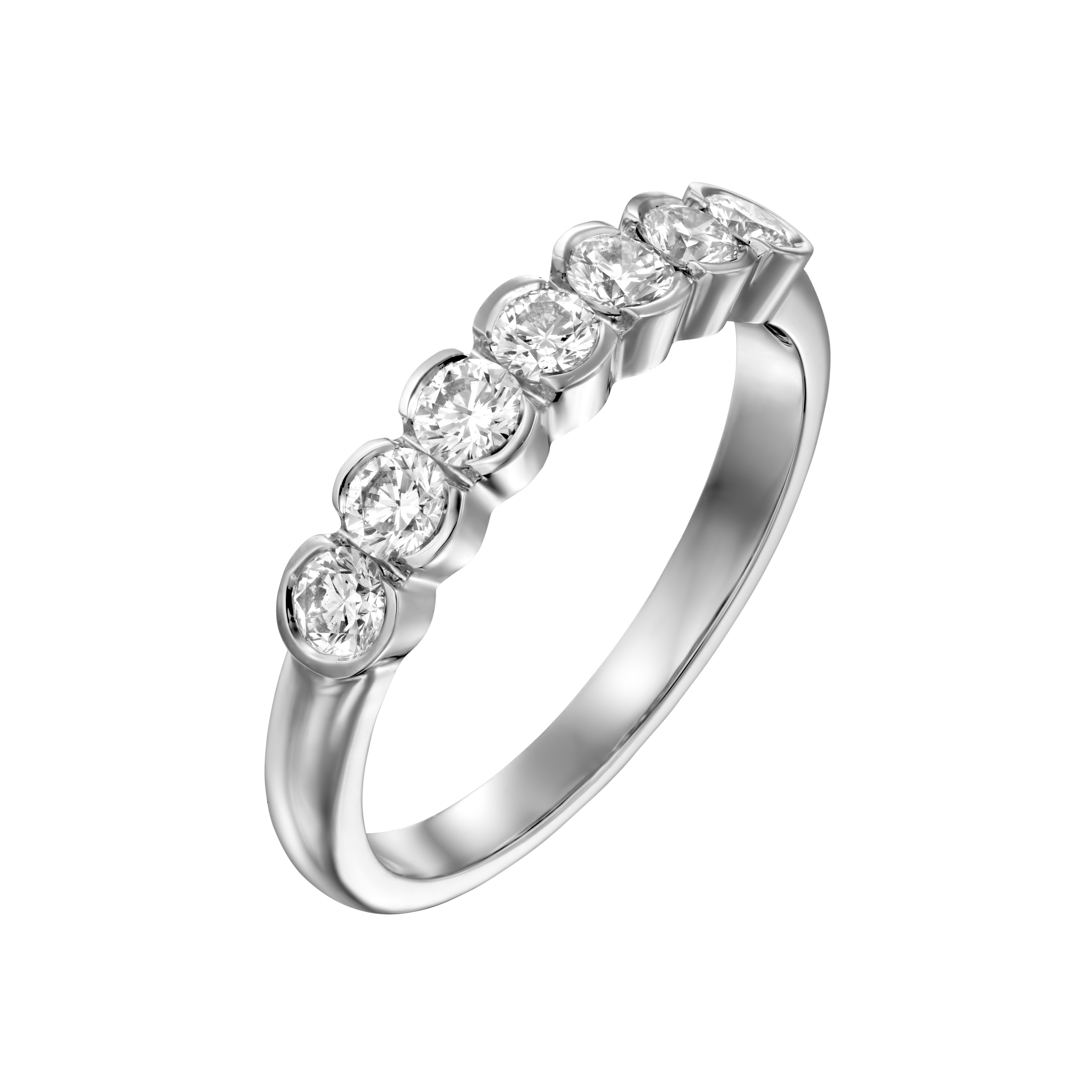For Sale:  Geraldo Diamond Alliance White Gold Ring 2