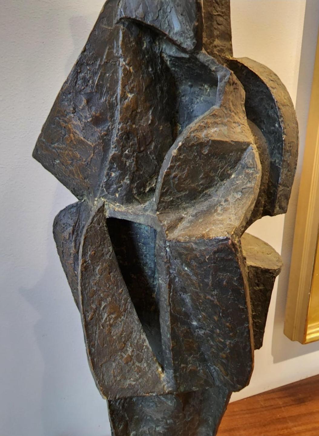 Mid-20th Century  Gerald DiGiusto Abstract Bronze Sculpture American 1958
