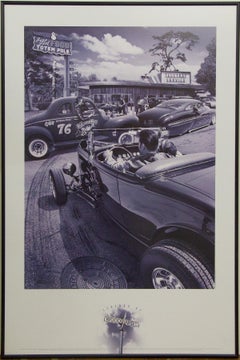 Legends of Woodward of Avenue Lithographic Print by Gerald Farber. 